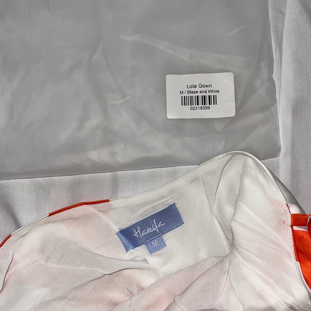 Hanifa Orange and White Maxi Dress - Picture 6 of 6